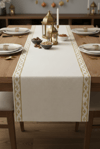 Gold Otantik Ramadan Pamuklu Masa Runner 0114– 50x150 cmMarkaev