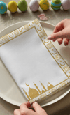 Gold Ramadan Kareem Pamuklu 4'lü Peçete TakımıMarkaev