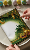 Green Ramadan Kareem Pamuklu 6'lı Peçete TakımıMarkaev