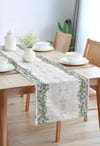 Gümüş Yılbaşı Pamuklu Masa Runner 0066– 50x150 cmMarkaev