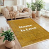 Home is Love Sarı Vintage Kilim Dokuma Taban Halı 318 YNGMarkaev