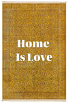 Home is Love Sarı Vintage Kilim Dokuma Taban Halı 318 YNGMarkaev