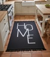 Home Temalı Çift Yönlü Kullanılabilen Pamuk KilimMarkaev
