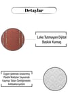 Kiremit Rengi Üstüne Krem Çerçeve Desen Dijital Baskılı Zenit KilimMarkaev