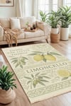 Limoncello Baskılı Dokuma Taban Halı 273 YNGMarkaev