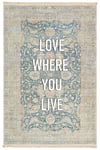 Love Baskılı Dokuma Taban Halı 155 YNGMarkaev