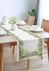 Olive Pamuklu Masa Runner 0061– 50x150 cmMarkaev