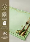 Pastel Green Ramadan Kareem Pamuklu 4'lü Amerikan Servis TakımıMarkaev
