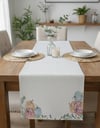 Renkli Balkabağı Pamuklu Masa Runner 0057– 50x150 cmMarkaev