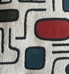 Retro Geometry Dekoratif Keten Şönil Kırlent ( İç dolgulu)Markaev