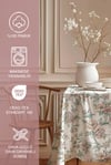 Romantik Çiçekler Pamuk Masa Örtüsü MSAORT0054Markaev