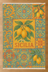 Sicilia Akdeniz Temalı Baskılı Dokuma Taban Halı 275 YNGMarkaev