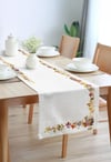 Sonbahar Yaprakları Pamuklu Masa Runner 0065– 50x150 cmMarkaev