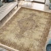 Vintage Madalyon Desenli Bej Halı Dokuma Taban Halı 336 YNGMarkaev