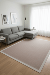 Vizon Krem Renk Modern Sisal Halı 3947a Vizon KremMarkaev
