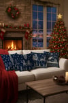 Yılbaşı Christmas Temalı 4'lü Kırlent Kılıfı 1042Markaev