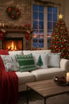 Yılbaşı Christmas Temalı 4'lü Kırlent Kılıfı 1042Markaev