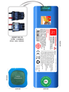 Anker Eufy X8 Hibrid 5200mAh Uyumlu Robot Süpürge Pili C5218BS-Ank-013