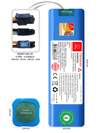 Midea M9 7000mAh Uyumlu Robot Süpürge Pili C7010BS-Mid-003