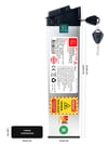 RKS XS35 Pro 36V 14,5Ah 10S5P Uyumlu Elektrikli Bisiklet Kutulu Pil Paketi / Katlanabilir E-bike Bataryası Rks.01.10S5P.29    