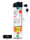 RKS XS35 Pro 36V 16Ah 10S5P Uyumlu Elektrikli Bisiklet Kutulu Pil Paketi / Katlanabilir E-bike Bataryası Rks.01.10S5P.32    