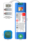 Trident Pro Max 6400mAh Uyumlu Robot Süpürge Pili C6401BS-Tri-001