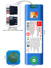 Xiaomi Mop 2 Pro MJST1SHW 5800mAh Uyumlu Robot Süpürge Pili C5813BS-Xia-009
