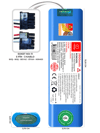 Xiaomi S10 B106GL 2600mAh Uyumlu Robot Süpürge Pili B2611BS-Xia-018