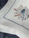 Dantela Garden Nakışlı El-İşi Kırlent & Pike Örtü Takımı Lacivert - 2045.1387.0001