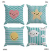 Evdek Bebek Çocuk Odası Yastıklı Kırlent Kılıf 2'li Ds90 30x30 Cm