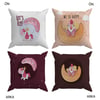 Evdek Bebek Çocuk Odası Yastıklı Kırlent Kılıf 2'li Ds26 30x30 Cm