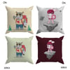 Evdek Bebek Çocuk Odası Yastıklı Kırlent Kılıf 2'li Ds21 30x30 Cm