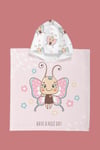 Evdek Flower Fairy Çocuk Panço Plaj Havlusu