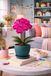 Evdek Tabaklı Haki Yeşil U Çömlek Saksı 24x24 Cm - 7035380
