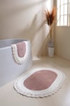 İrya Bianca Banyo Paspası Krem 40x60+60x90 Cm
