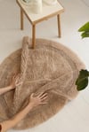 İrya Puffed Banyo Paspası Bej 100x100 Cm