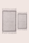 İrya Root Banyo Paspası Koyu Gri 40x60+60x90 Cm