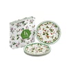 Lucky Art Blassom Bone Servis Tabak Seti 4'lü 20 Cm - LYHM 006