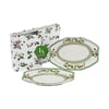 Lucky Art Blossom Bone Oval Tabak Seti 30 Cm 2'li - LYHM 007