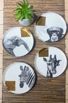 Porland Wild Life 4' Lü Pasta Tabak Seti 20 Cm
