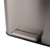 Vivarel Square Pedallı Çöp Kovası Mat Metalik Açık Gri 30 L - VA 9204