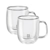 Zwilling Çift Camlı Kulplu 2'li Espresso Bardak Seti - 80 ml