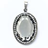 Larentia oval taşlı (zincir hediyeli)