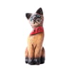 TİK AĞACI PAPYONLU KEDİ