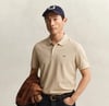 GANT Erkek Bej Regular Fit Logolu Polo Yaka T-Shirt