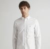 GANT Erkek Beyaz Regular Fit Düğmeli Yaka Broadcloth Gömlek