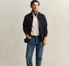 GANT Erkek Krem Regular Fit Polo Yaka T-Shirt