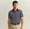 GANT Erkek Lacivert Regular Fit Çizgili Polo Yaka T-Shirt