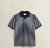 GANT Erkek Lacivert Regular Fit Çizgili Polo Yaka T-Shirt