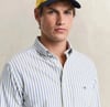 GANT Erkek Mavi Regular Fit Çizgili Logolu Gömlek